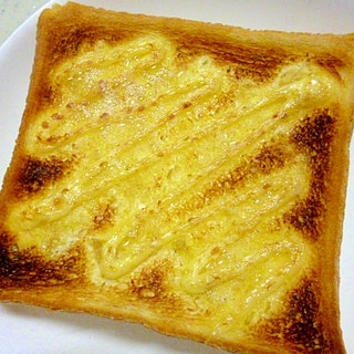 簡単♪朝ごパン♪ゆず胡椒とマヨネーズのトースト